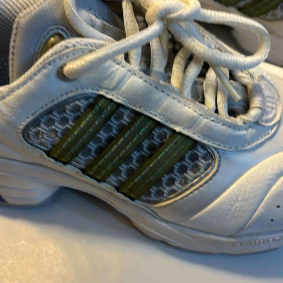 Adidas Climacool athletic shoes white with grey, blue and green size 6 - Picture 3 of 11